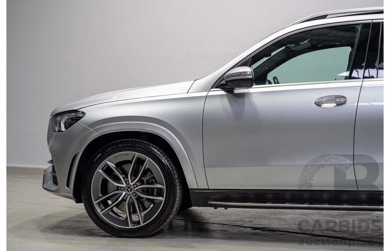 08/2020 Mercedes-Benz GLE450 4MATIC (HYBRID) AWD V167 MY19 4d 7 Seat Wagon Iridium Silver Turbo 3.0L