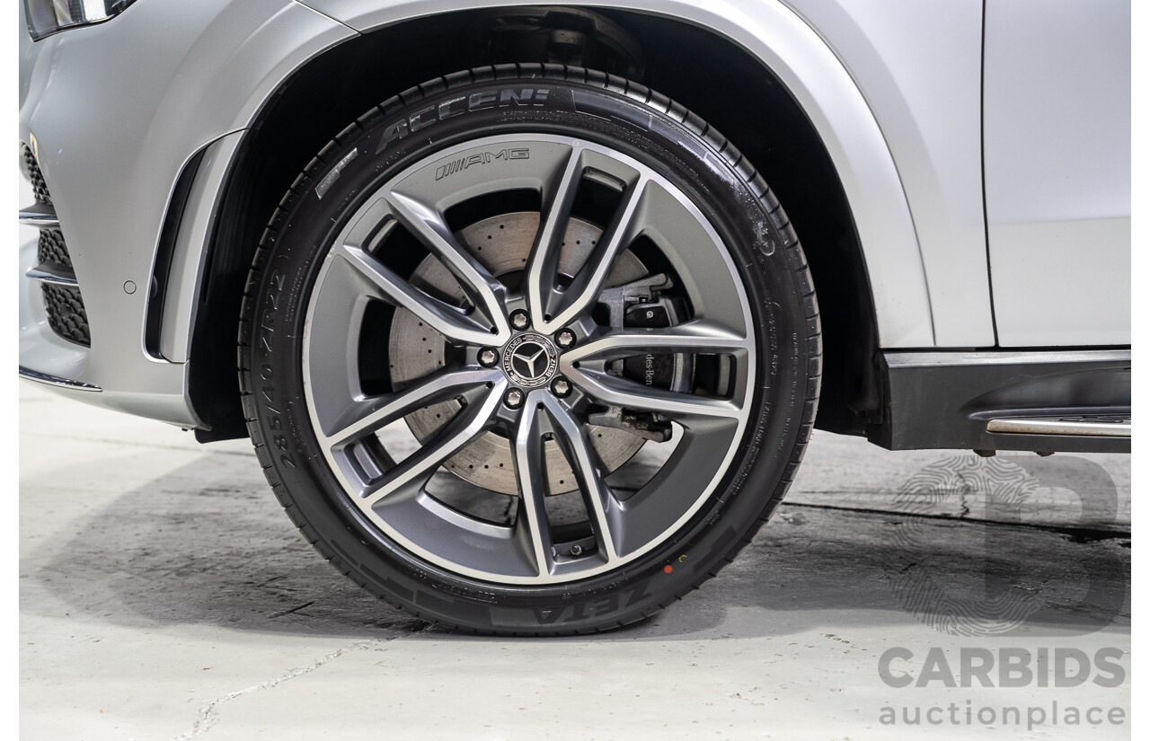08/2020 Mercedes-Benz GLE450 4MATIC (HYBRID) AWD V167 MY19 4d 7 Seat Wagon Iridium Silver Turbo 3.0L