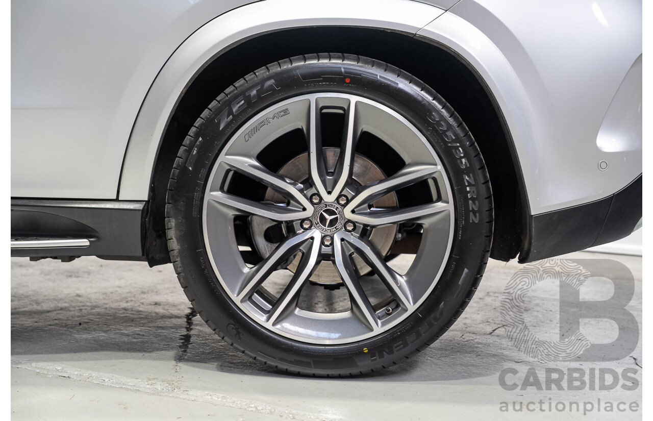 08/2020 Mercedes-Benz GLE450 4MATIC (HYBRID) AWD V167 MY19 4d 7 Seat Wagon Iridium Silver Turbo 3.0L