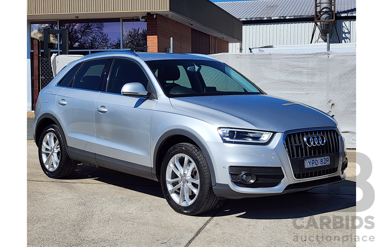 06/2013 Audi Q3 2.0 TDI Quattro (130kw) 8U 4d Wagon Silver 2.0L