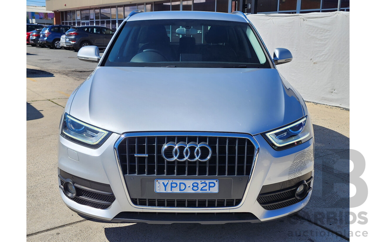 06/2013 Audi Q3 2.0 TDI Quattro (130kw) 8U 4d Wagon Silver 2.0L