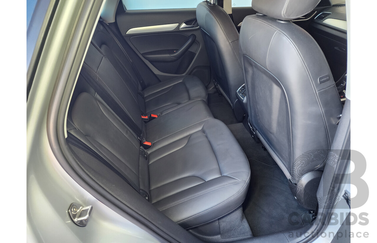 06/2013 Audi Q3 2.0 TDI Quattro (130kw) 8U 4d Wagon Silver 2.0L