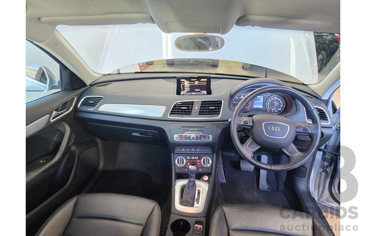 06/2013 Audi Q3 2.0 TDI Quattro (130kw) 8U 4d Wagon Silver 2.0L