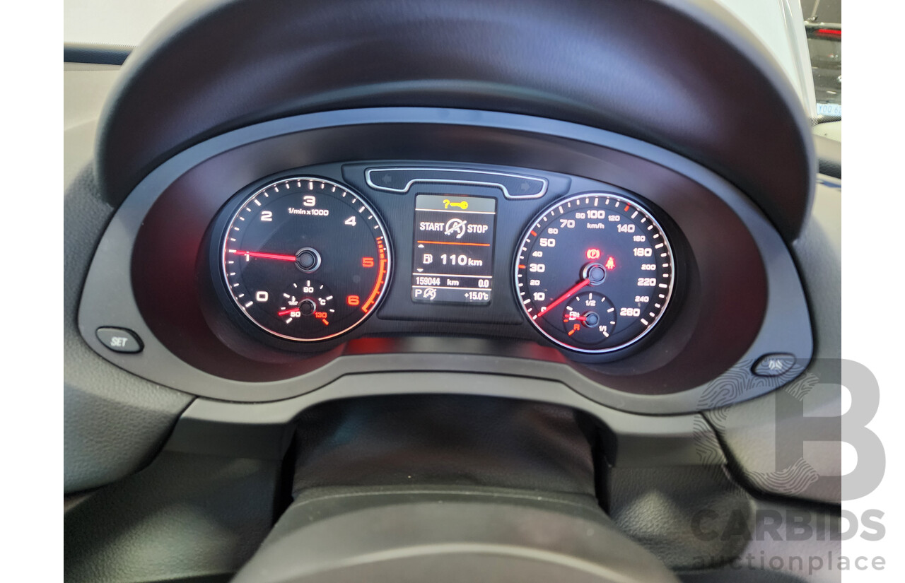 06/2013 Audi Q3 2.0 TDI Quattro (130kw) 8U 4d Wagon Silver 2.0L