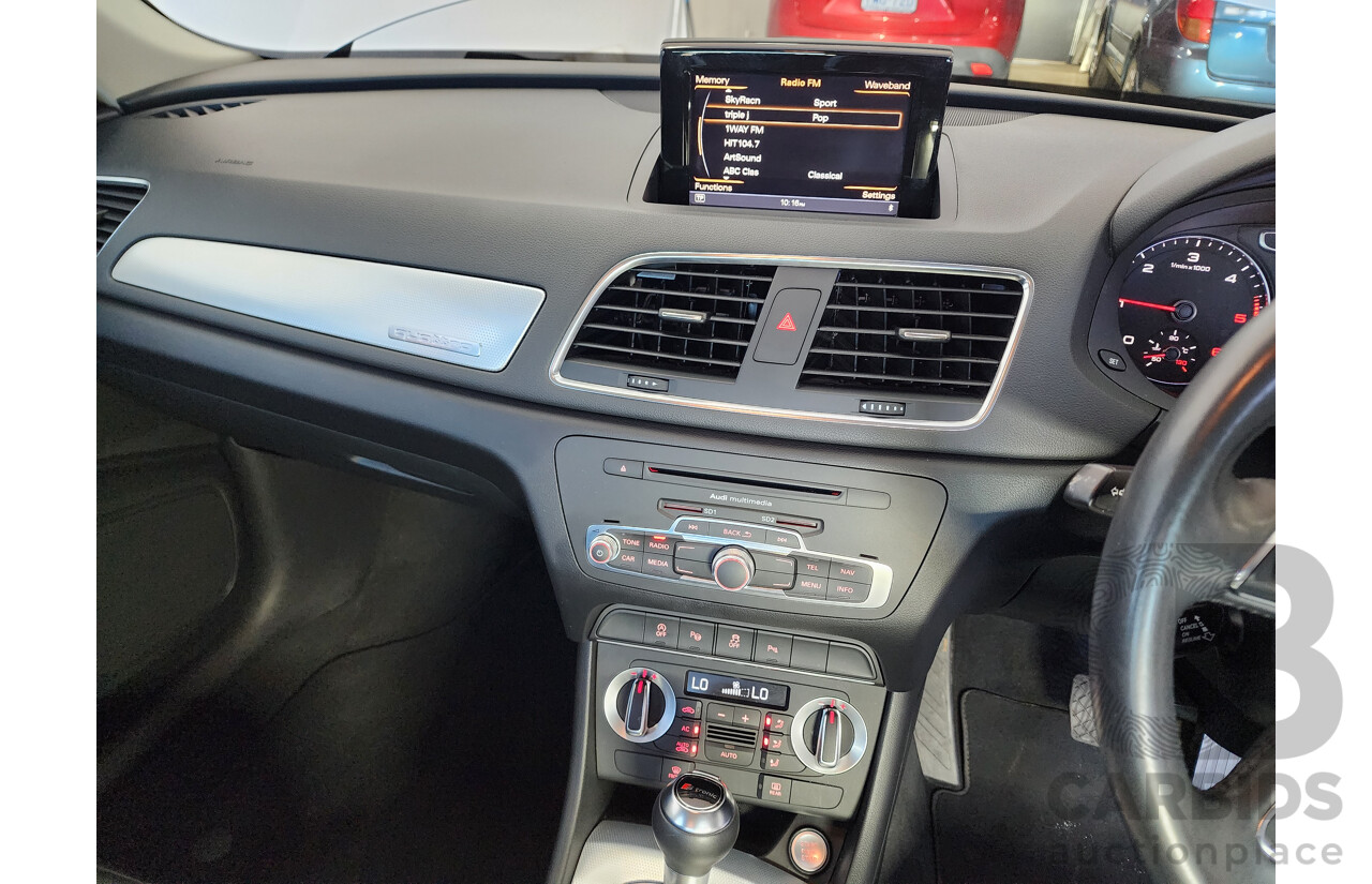 06/2013 Audi Q3 2.0 TDI Quattro (130kw) 8U 4d Wagon Silver 2.0L