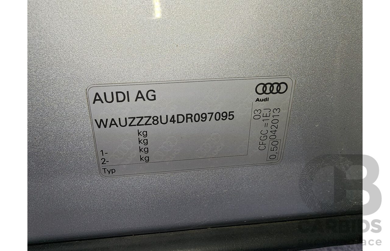 06/2013 Audi Q3 2.0 TDI Quattro (130kw) 8U 4d Wagon Silver 2.0L