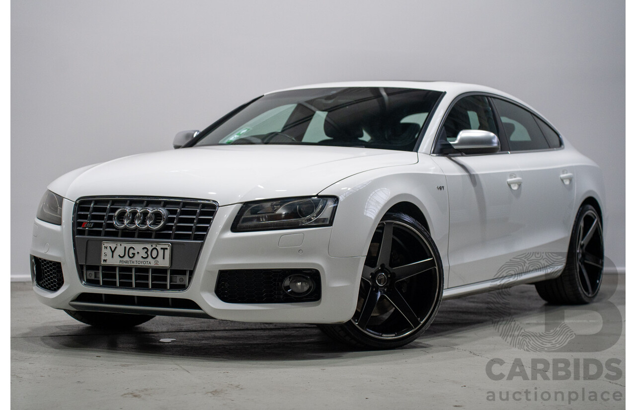 09/2010 Audi S5 Sportback 3.0 TFSI Quattro (AWD) 8T 5d Hatchback White Supercharged 3.0L