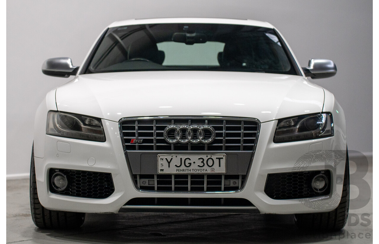 09/2010 Audi S5 Sportback 3.0 TFSI Quattro (AWD) 8T 5d Hatchback White Supercharged 3.0L