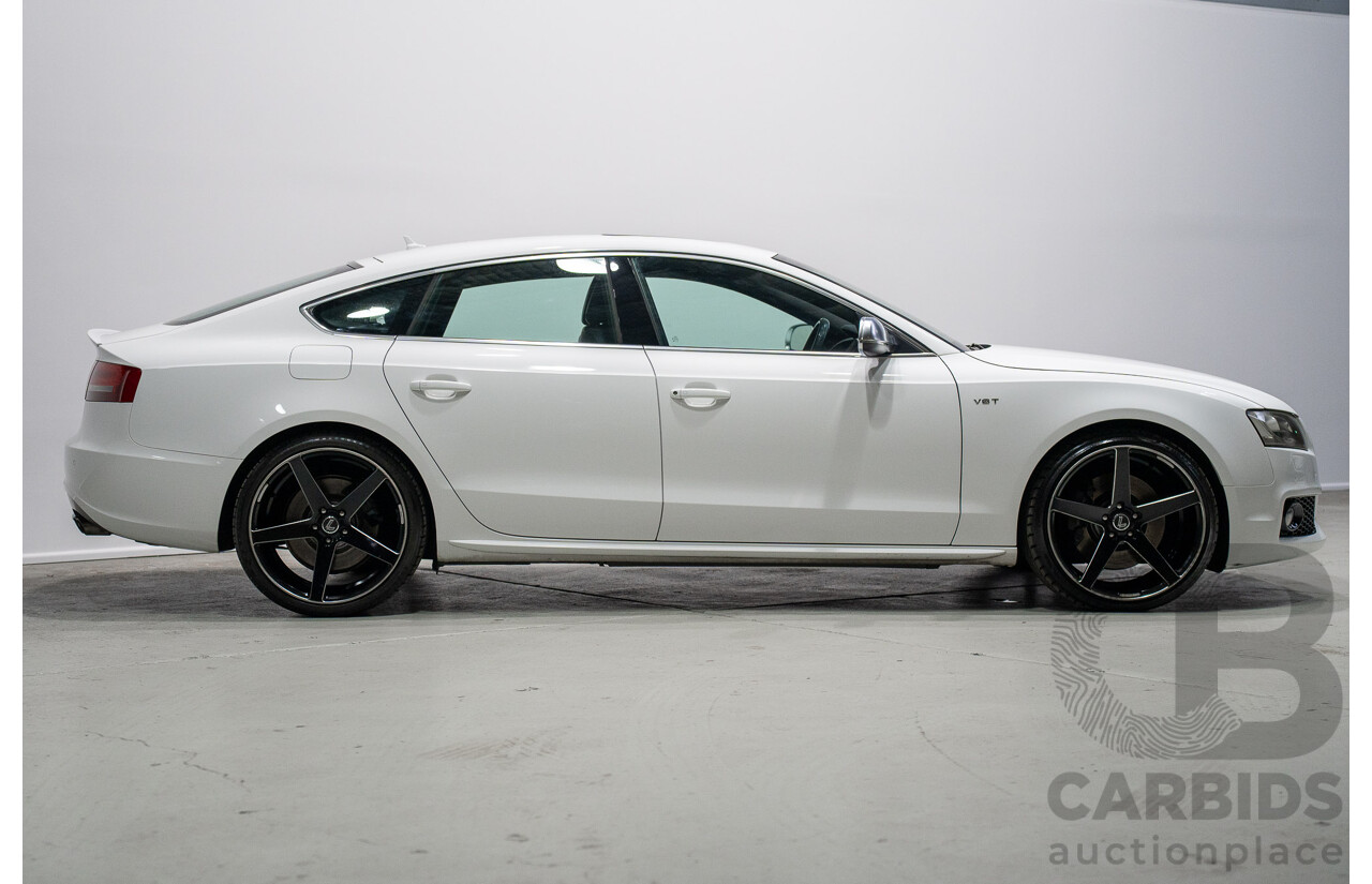 09/2010 Audi S5 Sportback 3.0 TFSI Quattro (AWD) 8T 5d Hatchback White Supercharged 3.0L