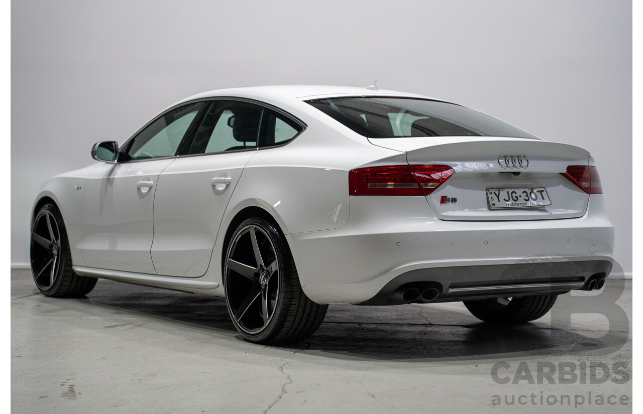 09/2010 Audi S5 Sportback 3.0 TFSI Quattro (AWD) 8T 5d Hatchback White Supercharged 3.0L