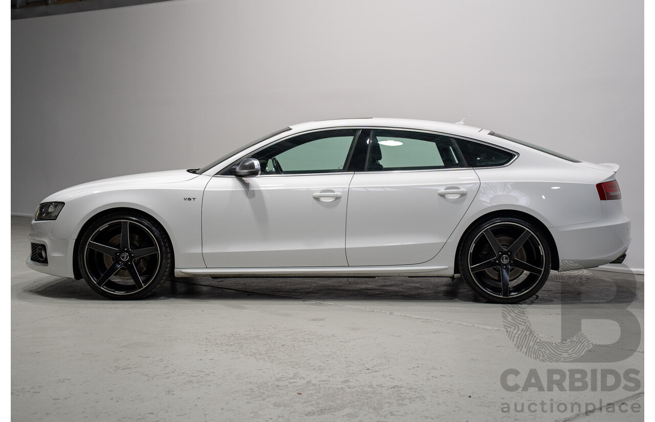 09/2010 Audi S5 Sportback 3.0 TFSI Quattro (AWD) 8T 5d Hatchback White Supercharged 3.0L