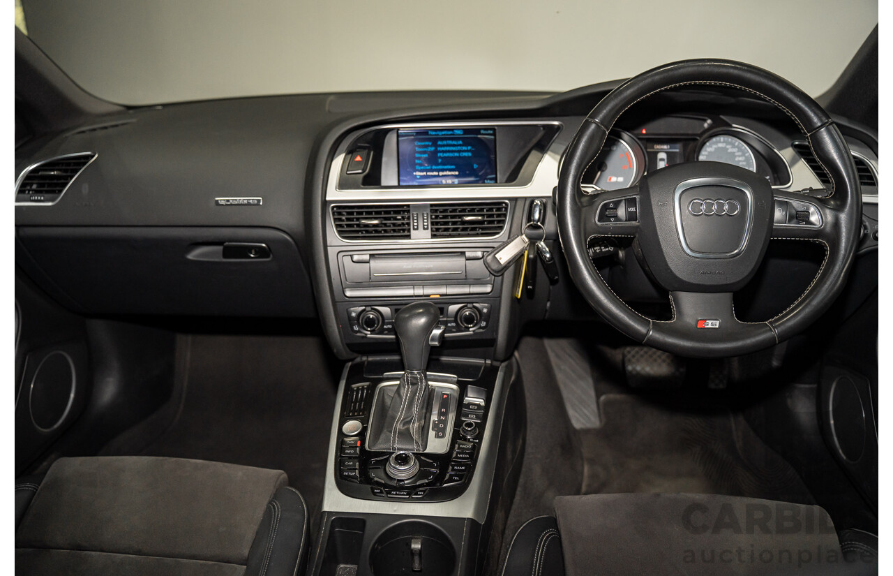 09/2010 Audi S5 Sportback 3.0 TFSI Quattro (AWD) 8T 5d Hatchback White Supercharged 3.0L