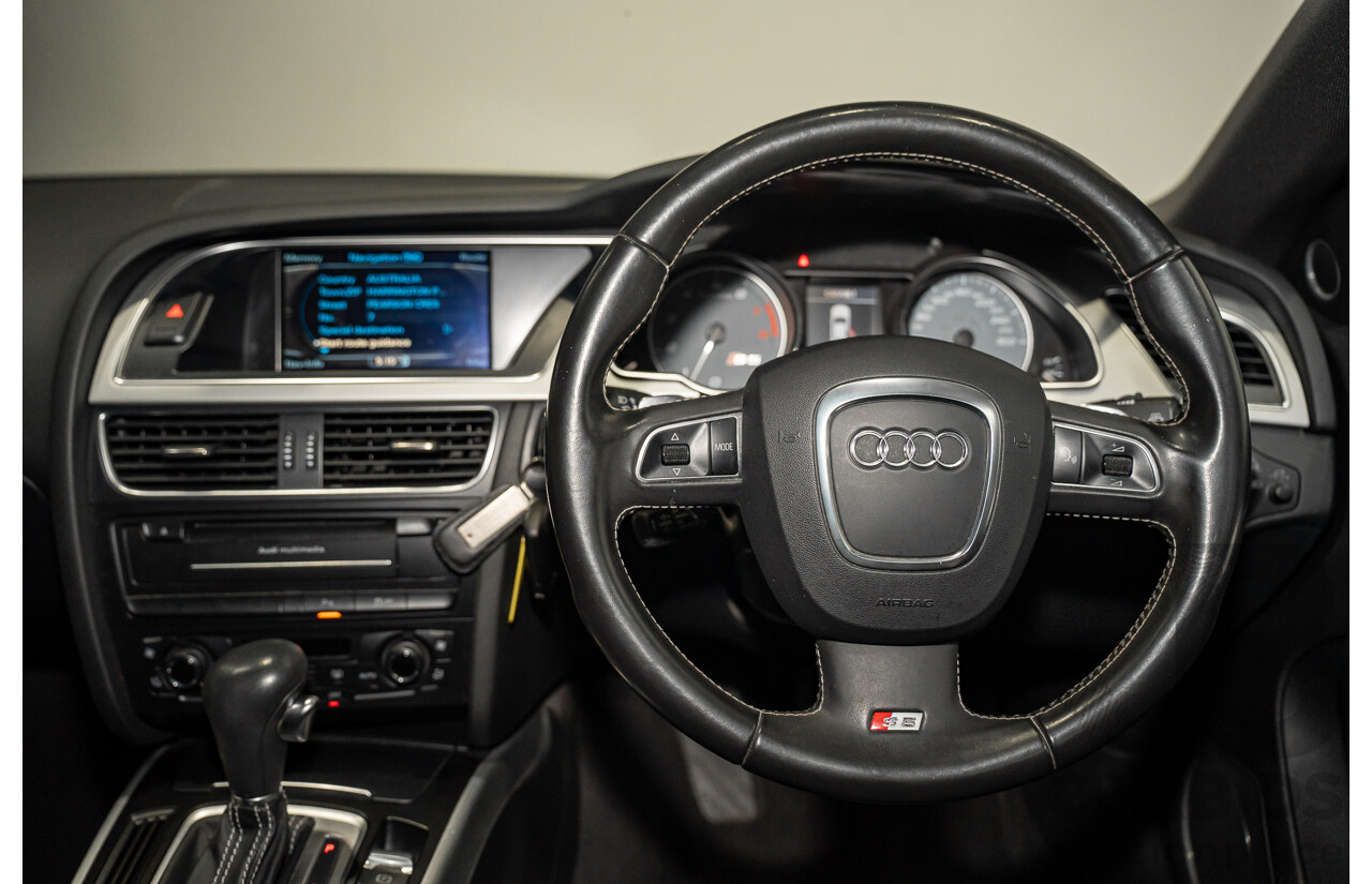 09/2010 Audi S5 Sportback 3.0 TFSI Quattro (AWD) 8T 5d Hatchback White Supercharged 3.0L