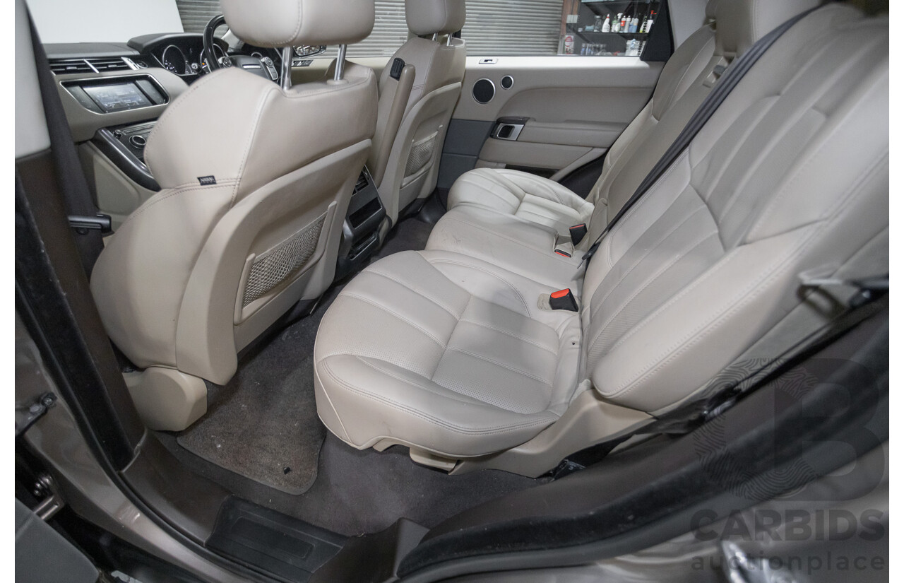 11/2015 Land Rover Range Rover Sport SDV6 SE (AWD) LW MY16 4d Wagon Kaikoura Stone Metallic Twin Turbo Diesel V6 3.0L