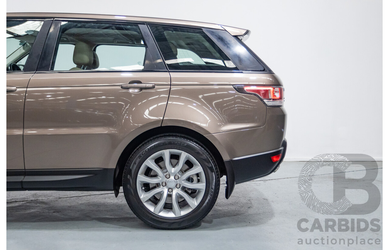 11/2015 Land Rover Range Rover Sport SDV6 SE (AWD) LW MY16 4d Wagon Kaikoura Stone Metallic Twin Turbo Diesel V6 3.0L