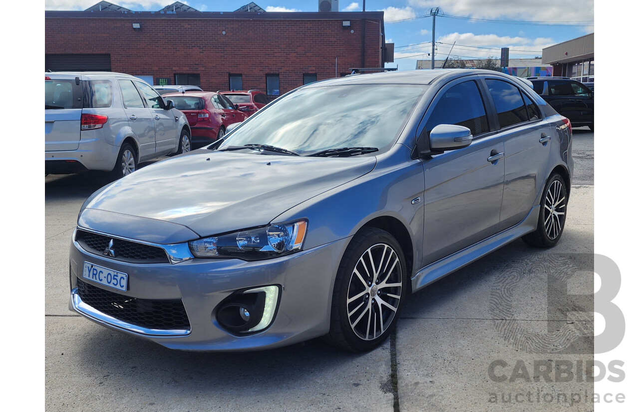 01/2016 Mitsubishi Lancer GSR Sportback CJ MY15 5d Hatchback Grey 2.4L