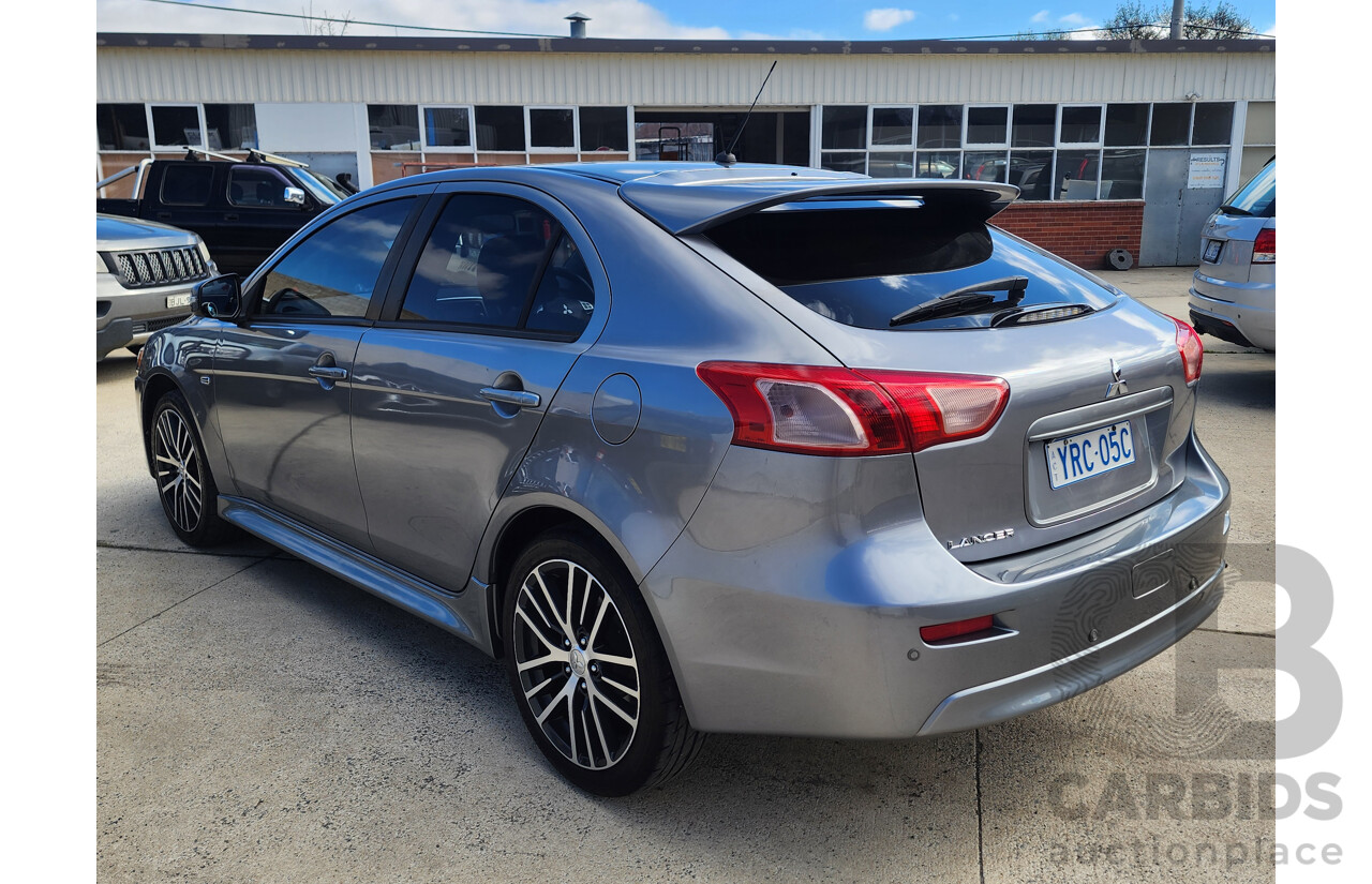01/2016 Mitsubishi Lancer GSR Sportback CJ MY15 5d Hatchback Grey 2.4L