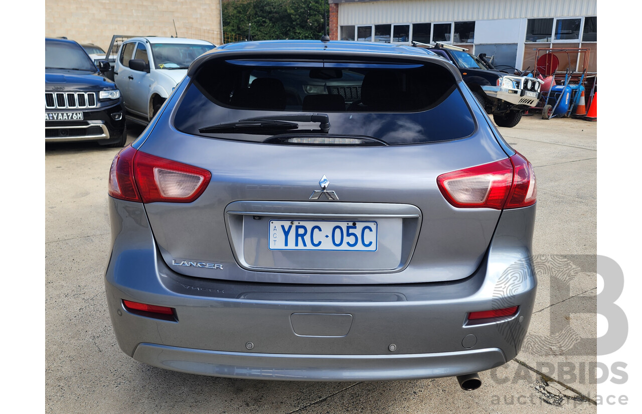 01/2016 Mitsubishi Lancer GSR Sportback CJ MY15 5d Hatchback Grey 2.4L