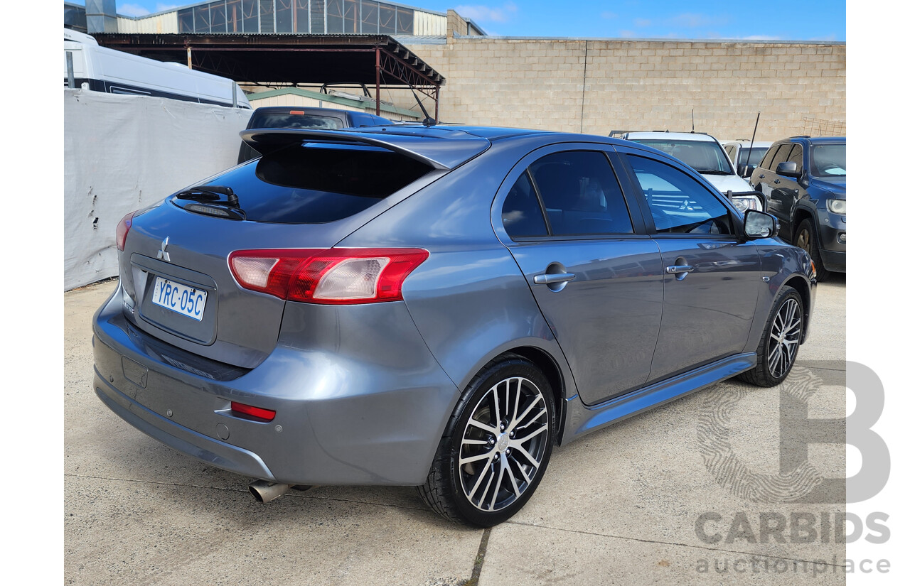 01/2016 Mitsubishi Lancer GSR Sportback CJ MY15 5d Hatchback Grey 2.4L