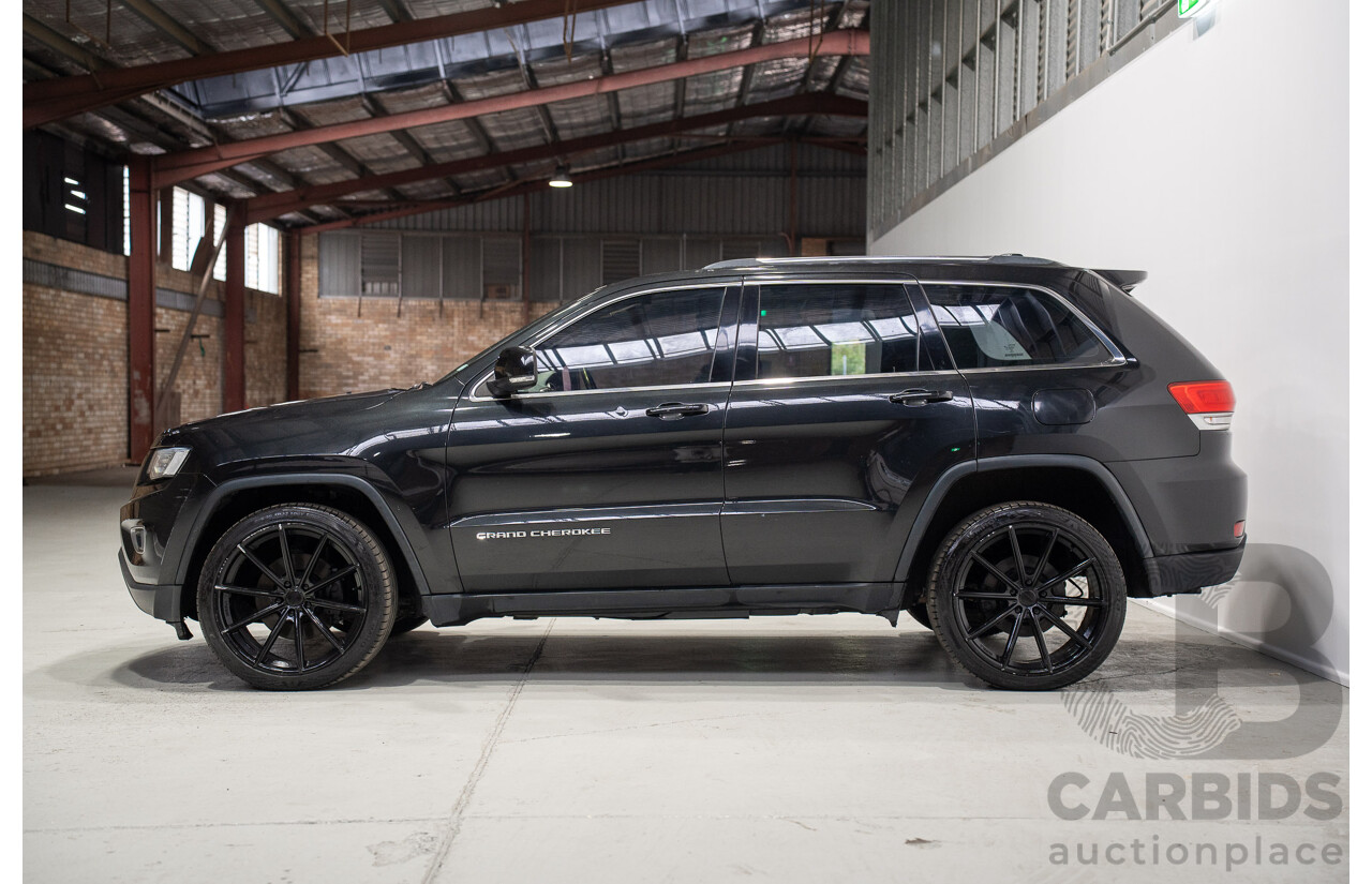 06/2015 Jeep Grand Cherokee Laredo (RWD) WK MY15 4d Wagon Black 3.6L