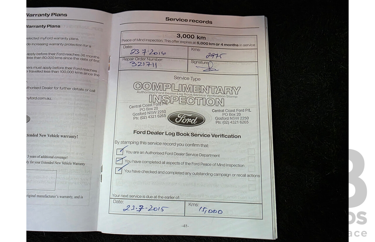 02/2014 Ford Focus AMBIENTE LW MK2 UPGRADE 5d Hatchback White 1.6L