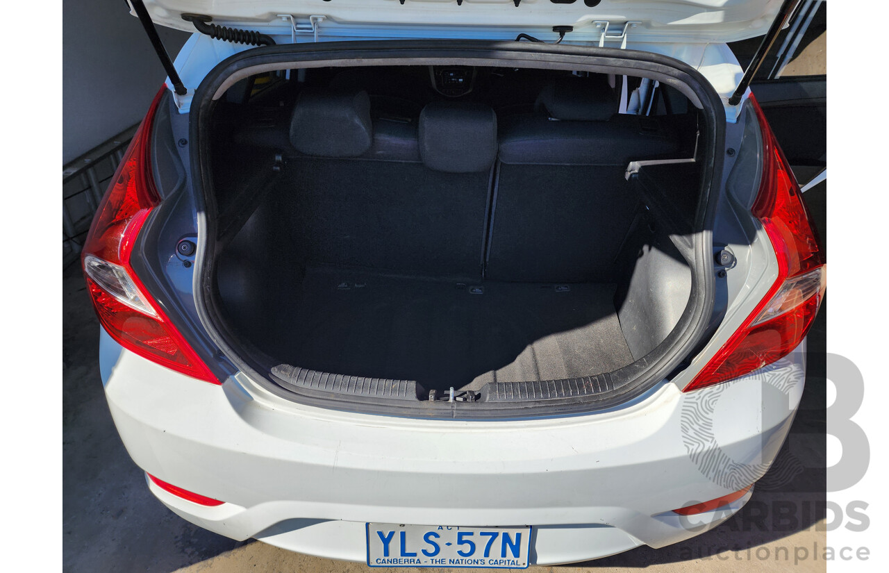 10/2016 Hyundai Accent Active RB4 MY17 5d Hatchback White 1.4L