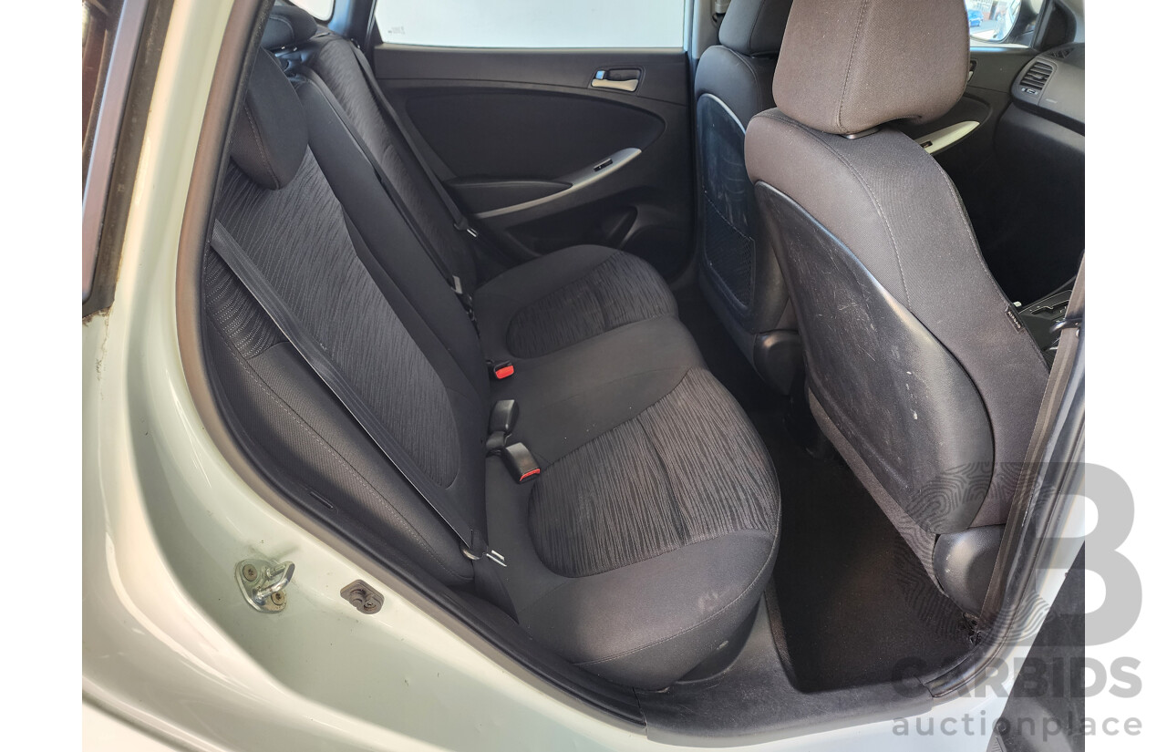 10/2016 Hyundai Accent Active RB4 MY17 5d Hatchback White 1.4L