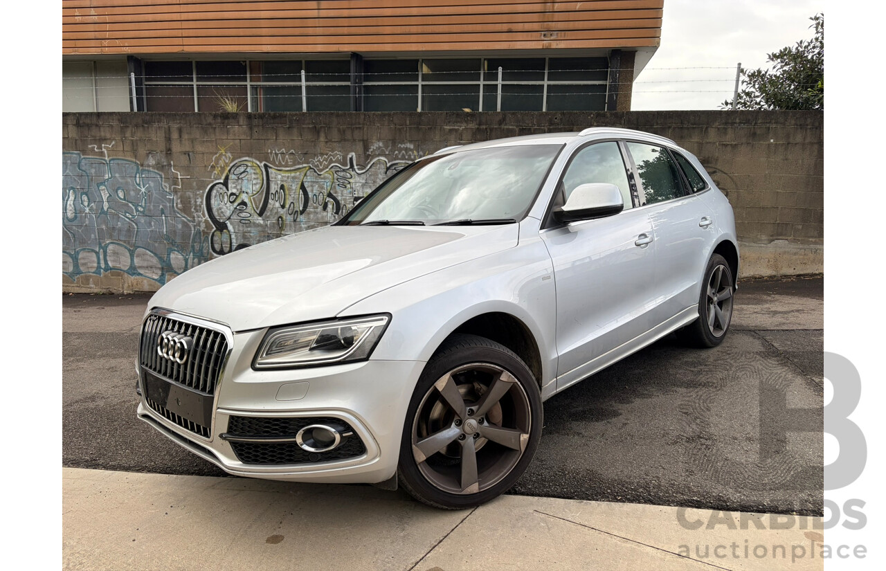 05/2015 Audi Q5 2.0 TDI QUATTRO AWD 8R MY13 4D Wagon Ice Silver Metallic 2.0L