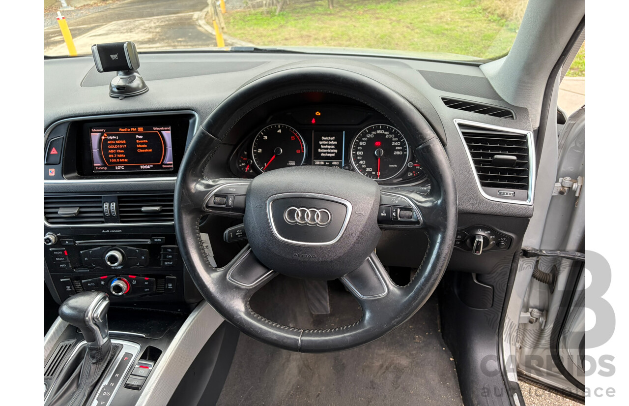 05/2015 Audi Q5 2.0 TDI QUATTRO AWD 8R MY13 4D Wagon Ice Silver Metallic 2.0L
