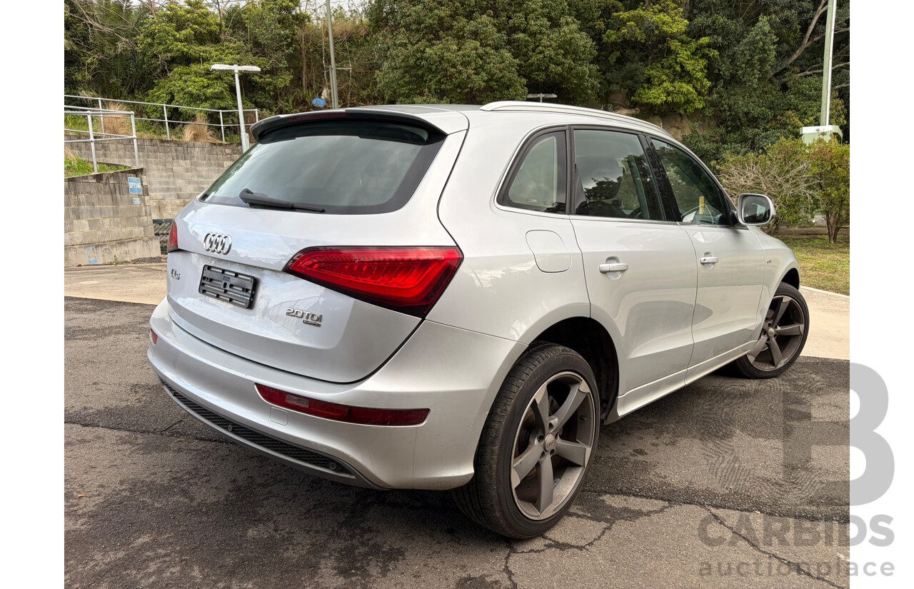 05/2015 Audi Q5 2.0 TDI QUATTRO AWD 8R MY13 4D Wagon Ice Silver Metallic 2.0L