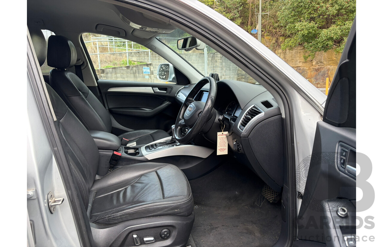 05/2015 Audi Q5 2.0 TDI QUATTRO AWD 8R MY13 4D Wagon Ice Silver Metallic 2.0L