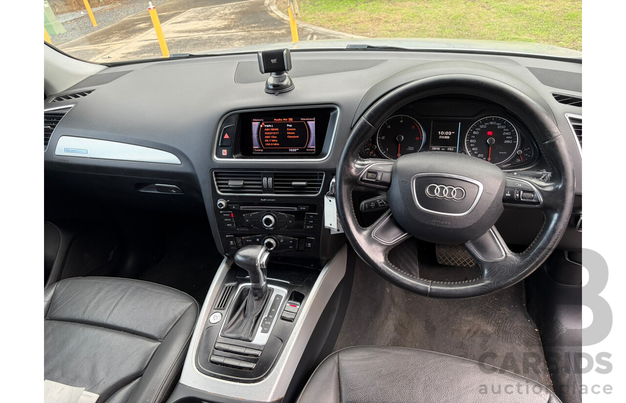 05/2015 Audi Q5 2.0 TDI QUATTRO AWD 8R MY13 4D Wagon Ice Silver Metallic 2.0L