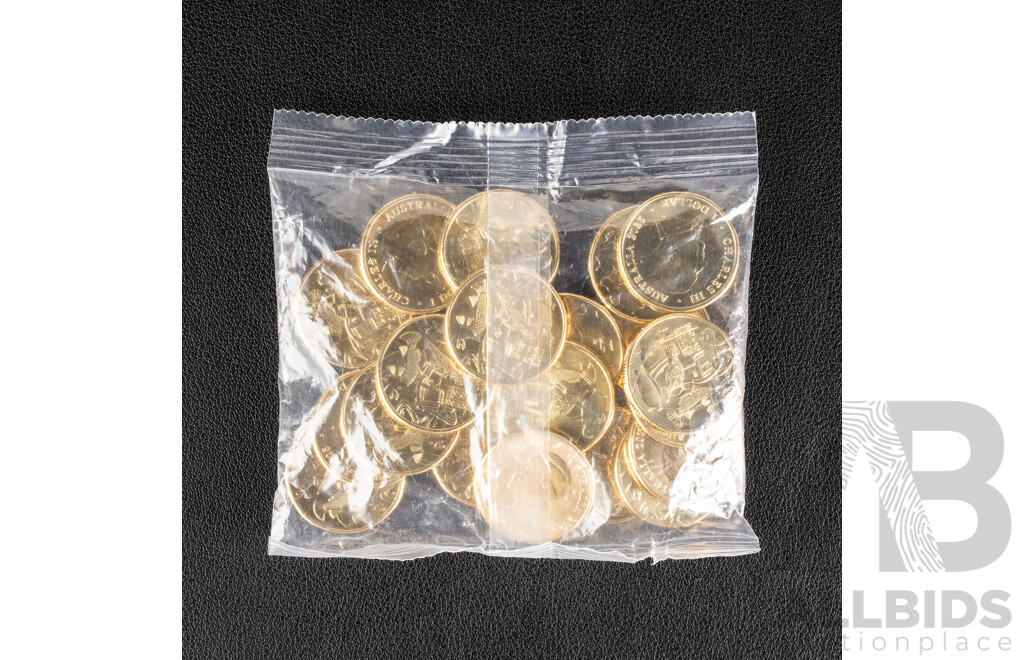 Twenty Australian 2025 UNC One Dollar Coins, Aussie Big Things