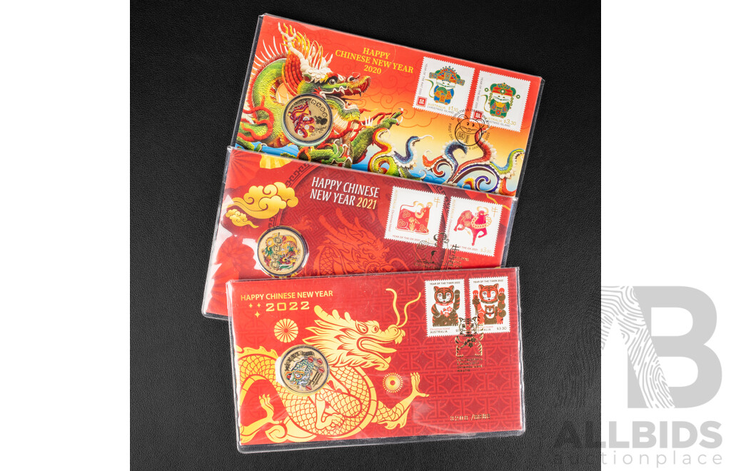 Three Australian Chinese New Year PNCs Including 2020, 2021, 2022