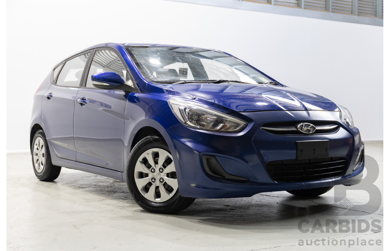 3/2017 Hyundai Accent Active RB4 MY17 5d Hatchback Blue 1.4L