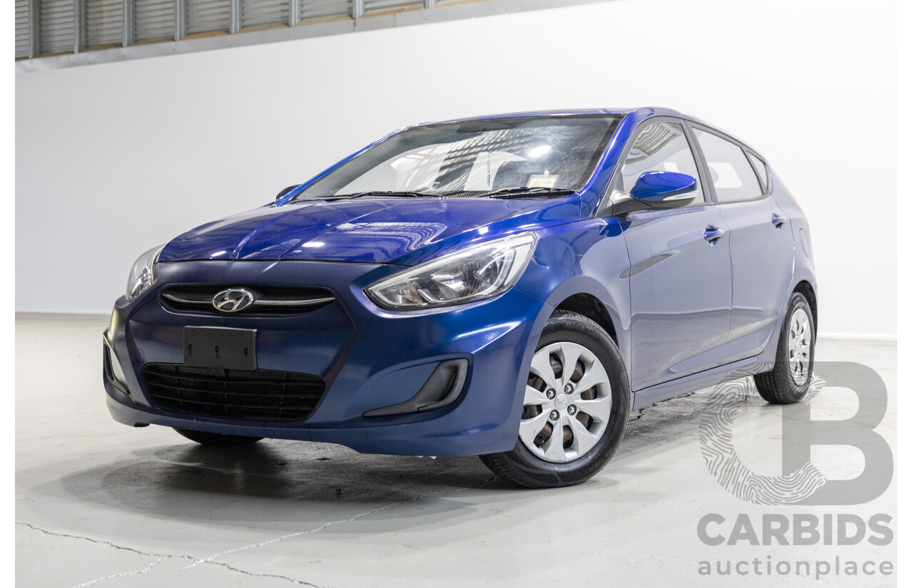 3/2017 Hyundai Accent Active RB4 MY17 5d Hatchback Blue 1.4L