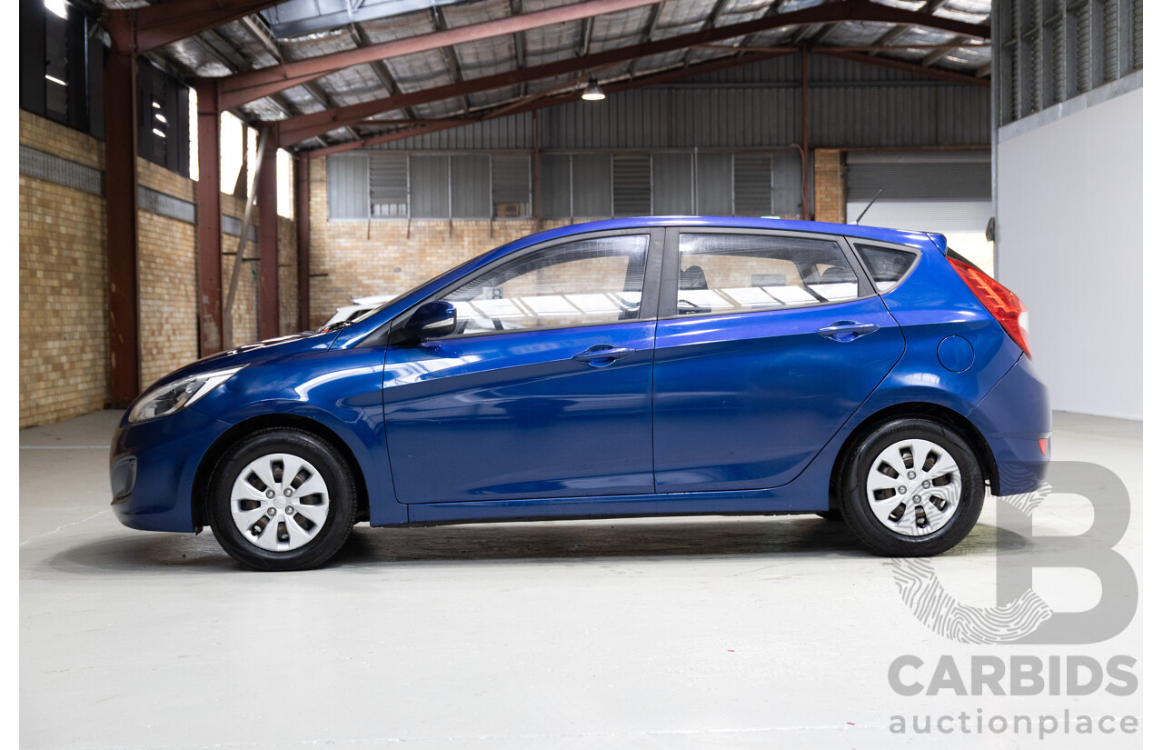 3/2017 Hyundai Accent Active RB4 MY17 5d Hatchback Blue 1.4L