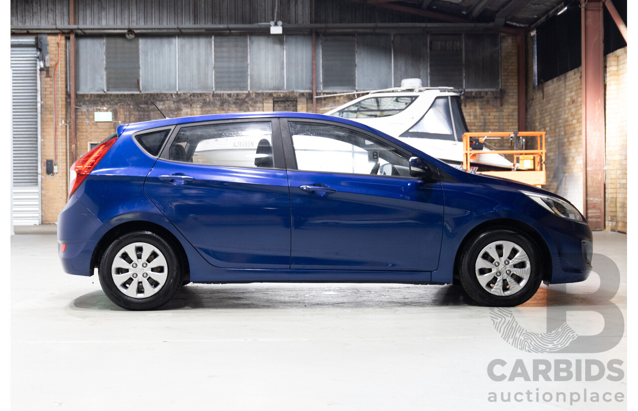 3/2017 Hyundai Accent Active RB4 MY17 5d Hatchback Blue 1.4L