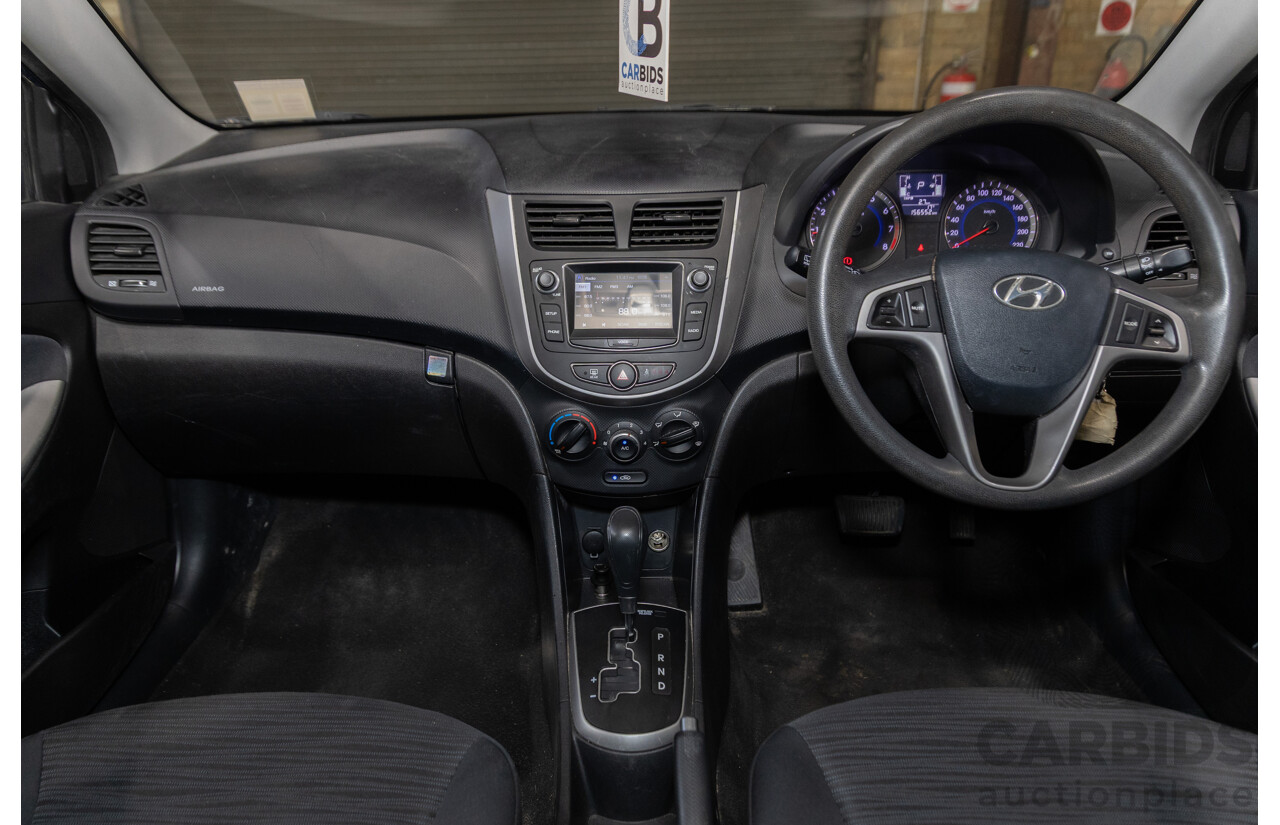 3/2017 Hyundai Accent Active RB4 MY17 5d Hatchback Blue 1.4L