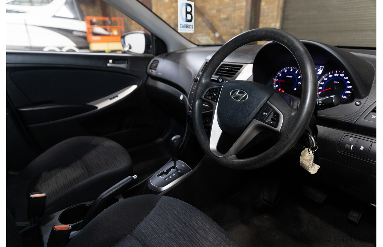 3/2017 Hyundai Accent Active RB4 MY17 5d Hatchback Blue 1.4L