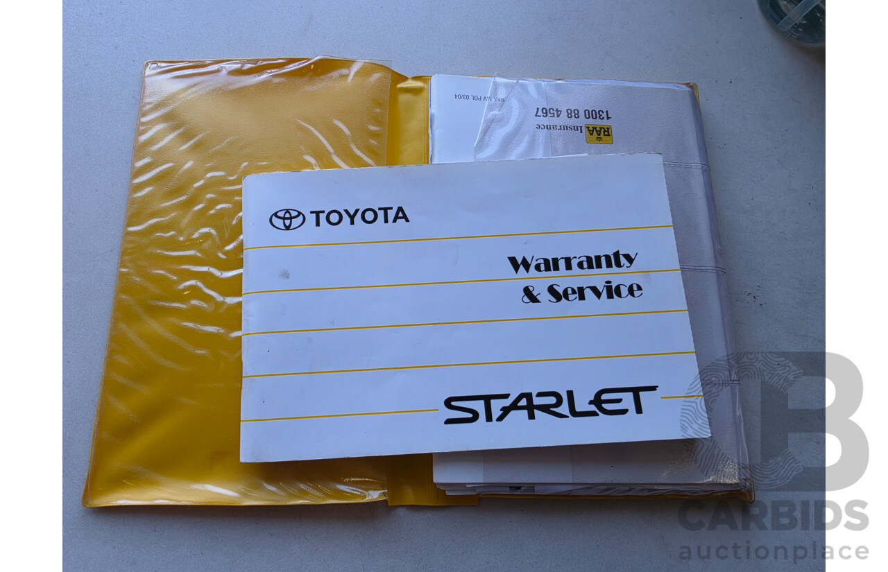 09/1997 Toyota Starlet  EP91R 3D Hatchback Silver 1.3L