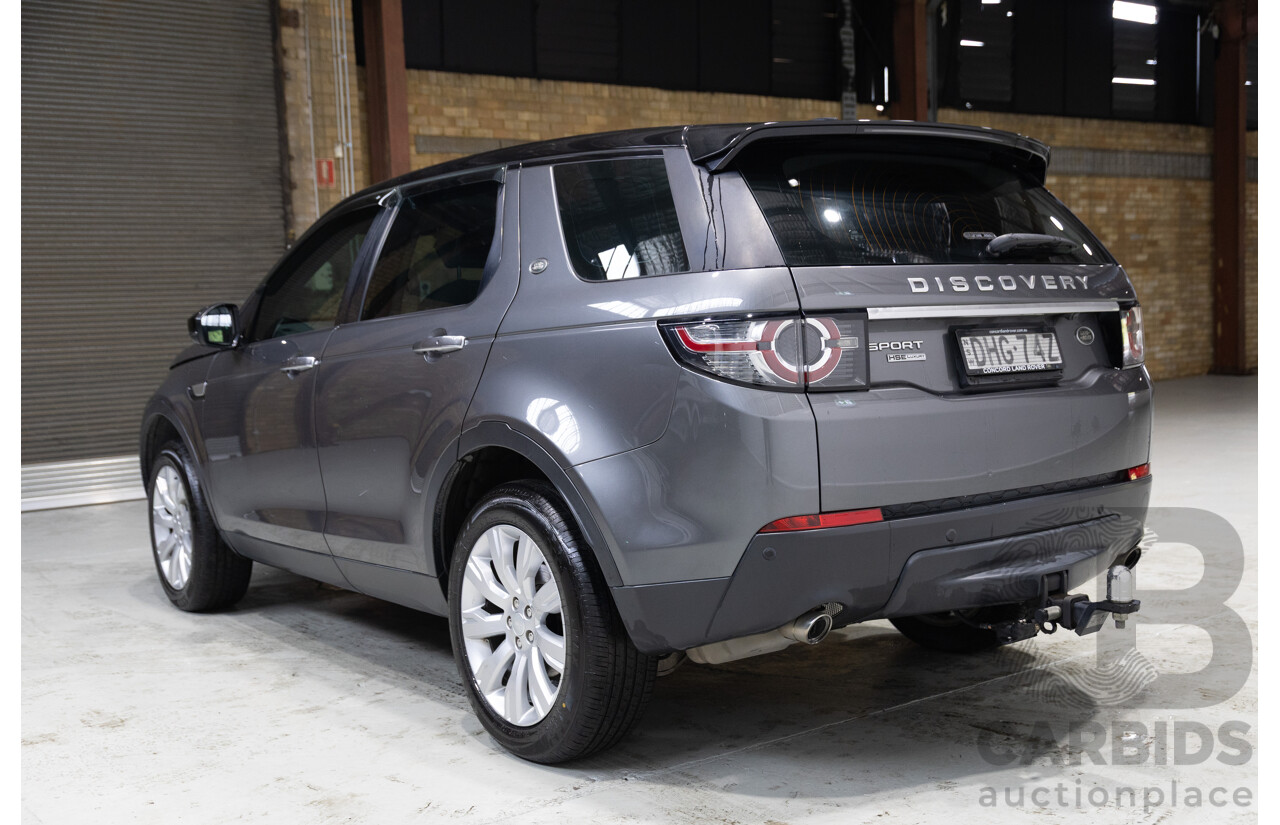 06/2016 Land Rover Discovery Sport SD4 HSE Luxury (AWD) LC MY16.5 4D Wagon Grey Turbo Diesel 2.2L - 7 Seater