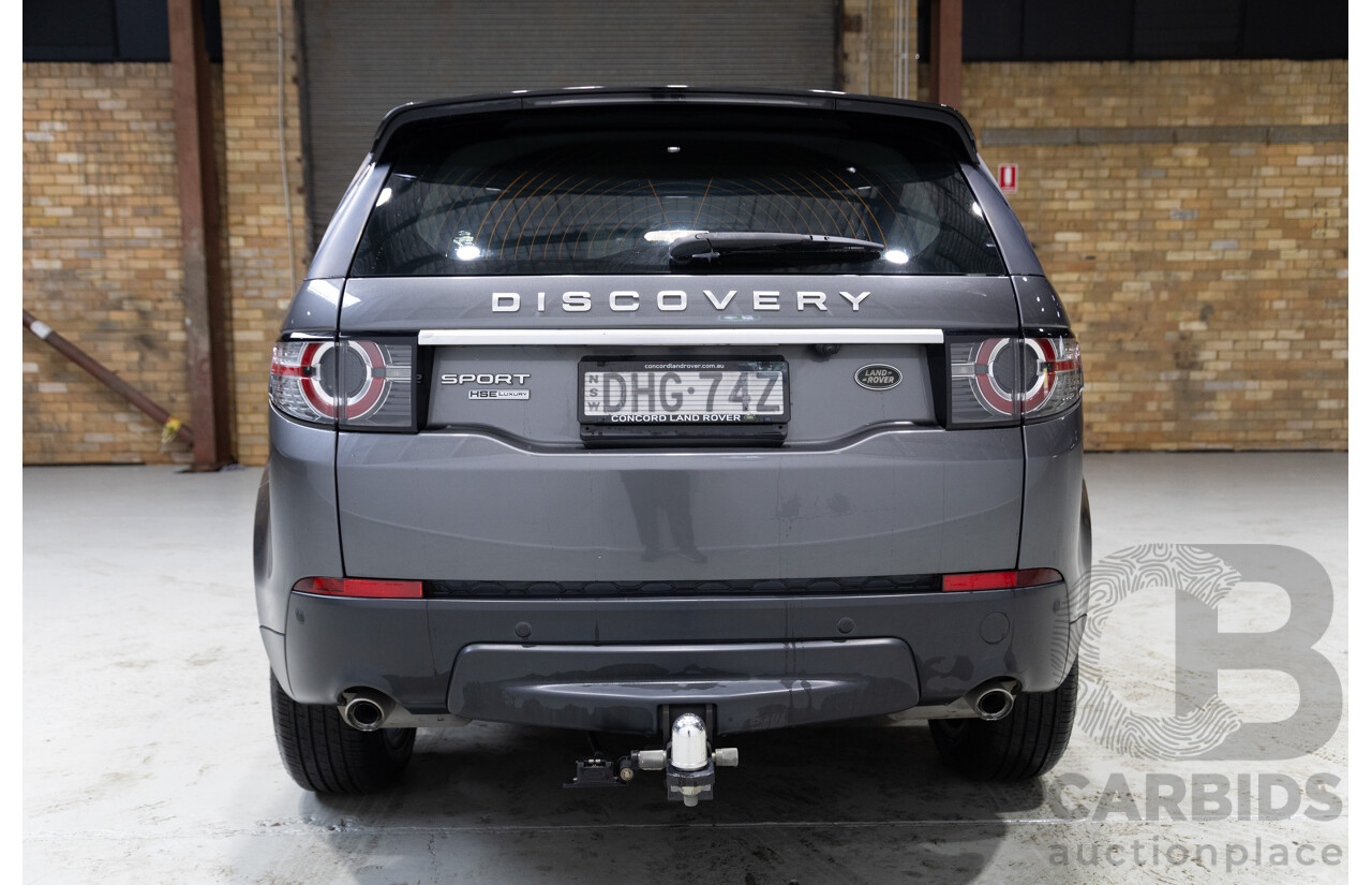 06/2016 Land Rover Discovery Sport SD4 HSE Luxury (AWD) LC MY16.5 4D Wagon Grey Turbo Diesel 2.2L - 7 Seater