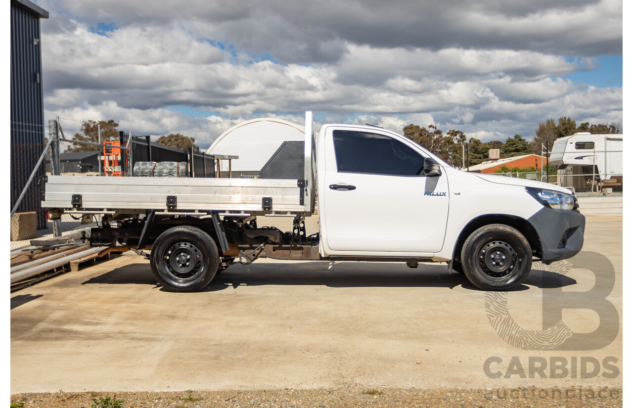 06/2018 Toyota Hilux Workmate TGN121R MY17 C/Chas White 2.7L
