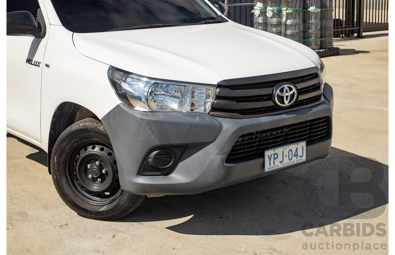 06/2018 Toyota Hilux Workmate TGN121R MY17 C/Chas White 2.7L