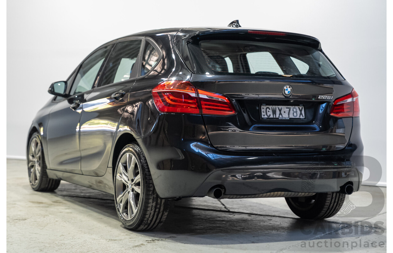 01/2015 BMW 225i Active Tourer Sport Line (FWD) F45 4d Wagon Black 2.0L