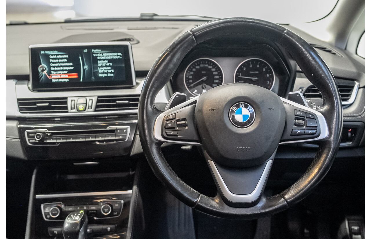 01/2015 BMW 225i Active Tourer Sport Line (FWD) F45 4d Wagon Black 2.0L