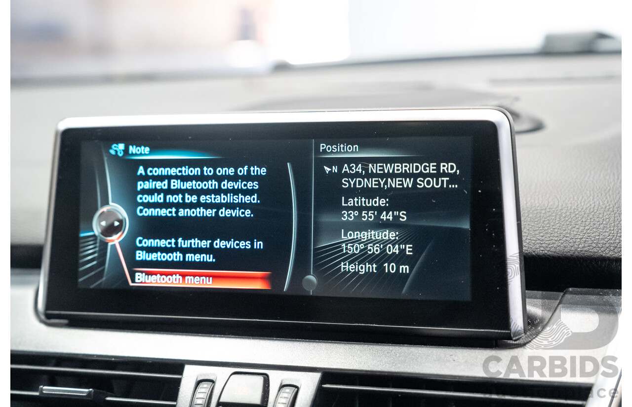 01/2015 BMW 225i Active Tourer Sport Line (FWD) F45 4d Wagon Black 2.0L