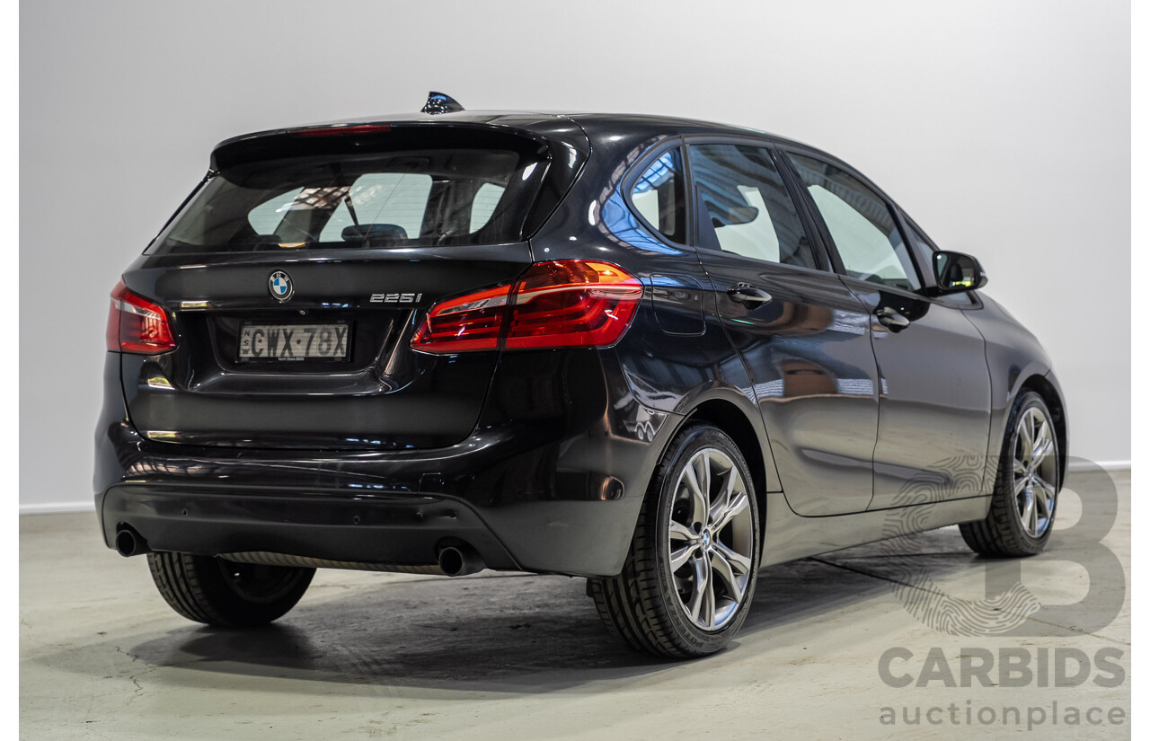01/2015 BMW 225i Active Tourer Sport Line (FWD) F45 4d Wagon Black 2.0L