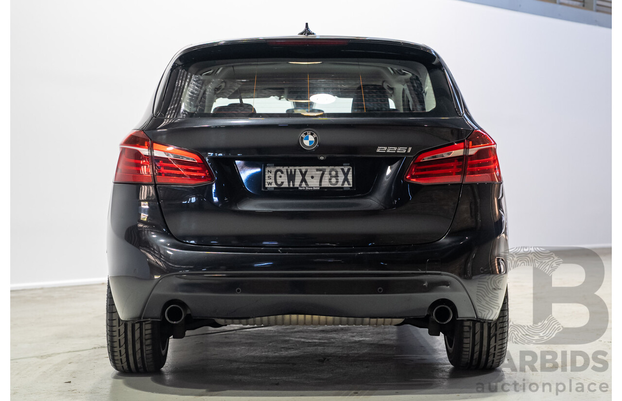01/2015 BMW 225i Active Tourer Sport Line (FWD) F45 4d Wagon Black 2.0L